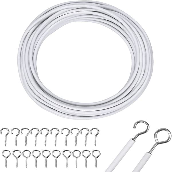 [zd]Gardinkabel 10M Vit Gardinkabel med Gardin