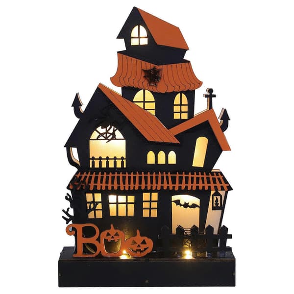 1 stk. Halloween træ hjemsøgt huspynt uden batteri (tilfældig farve)[zd]