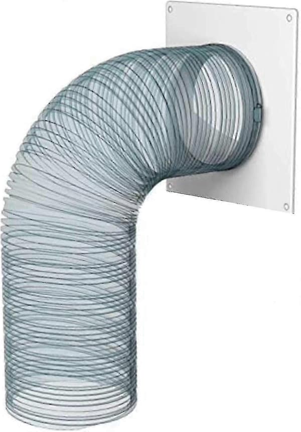 Rak plastfläns med 150 mm kanalanslutning för VVS-system - 15 cm diameter