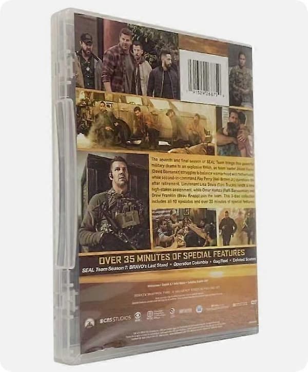 Nytt Box Set SEAL Team Säsong 7 (2024) DVD 3-Disc engelsk version