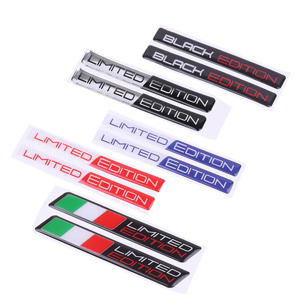 3D Bilmærkat Limited Edition Emblem Badge Decal Case Bil Styl A
