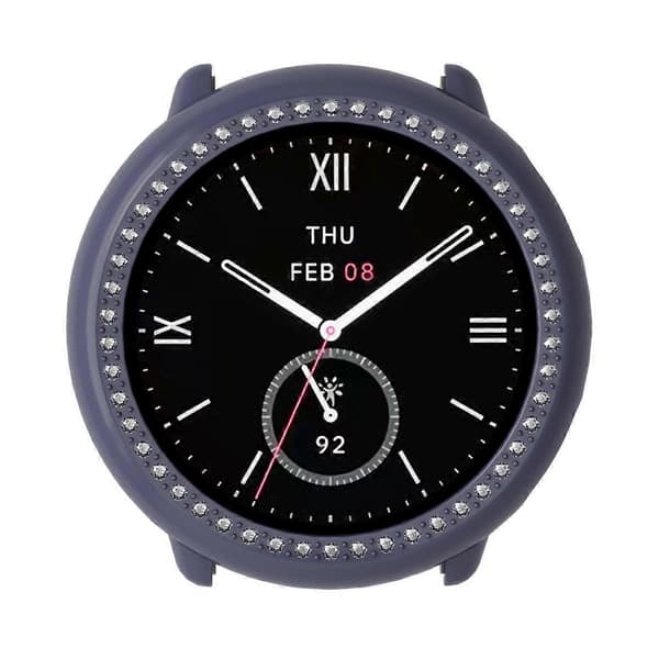 Diamant Halvtäckande PC Klockskyddsfodral för Amazfit Active 2 Ink Blue
