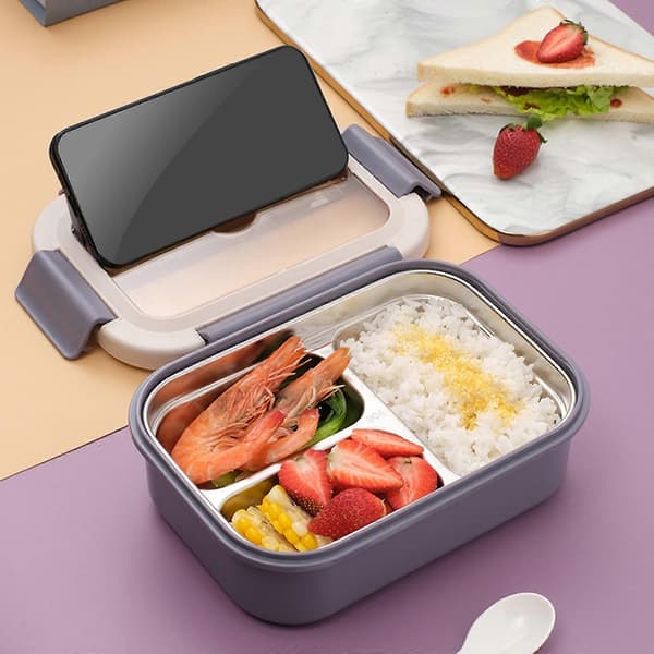 Matlåda i rostfritt stål Bento Boxar Matlåda Matförvaringslådor None 201
