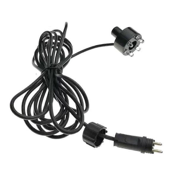 [zd]RGB 6 LED AC12V Vandfontænelampe med 2-bens forbindelse Undervandsdamlys Vandfunktion Lys Black