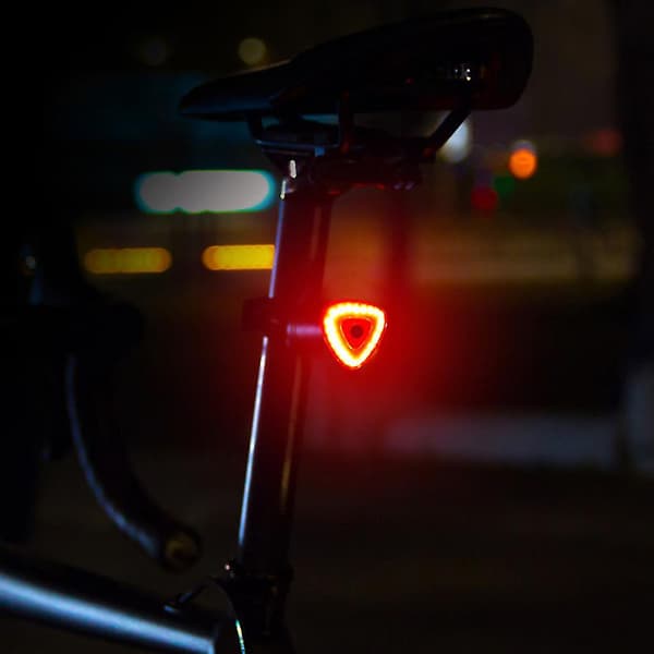 Vattentät Cykel Smart Bromsljus Sensor Led Usb Bakljus Ny