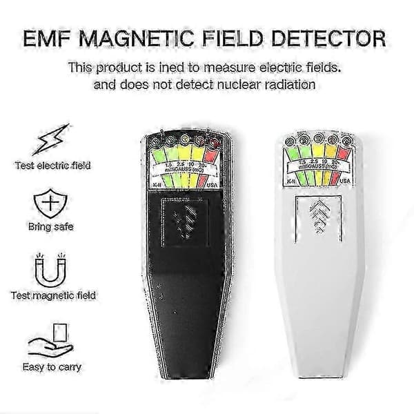 Magnetfeltstrålingstestmålerdetektor (hvit)