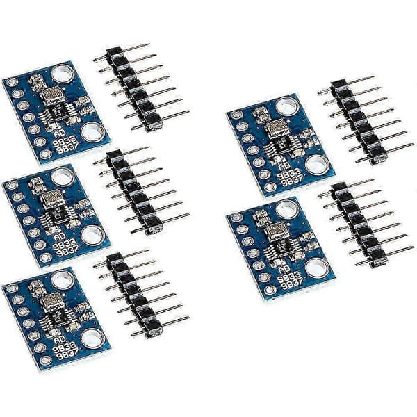 5 stk. AD9833 Programmerbare mikroprocessorer Seriel interface Sinus Firkantbølge DDS, Signalgenerator Mo hwyNO.965