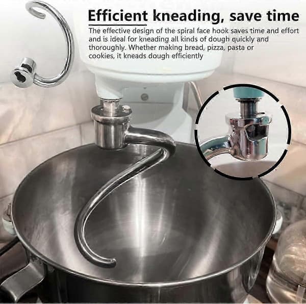 6 Quart Degkrok i Rostfritt Stål för KitchenAid BowlLift Mixers, Diskmaskinssäker