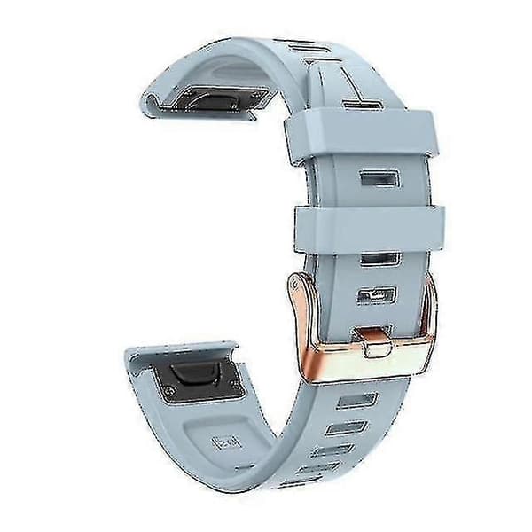 Erstatningsrem til Garmin Fenix 5s Plus 6s Pro, Silikone 20mm Smartwatch Armbånd Sky-blue