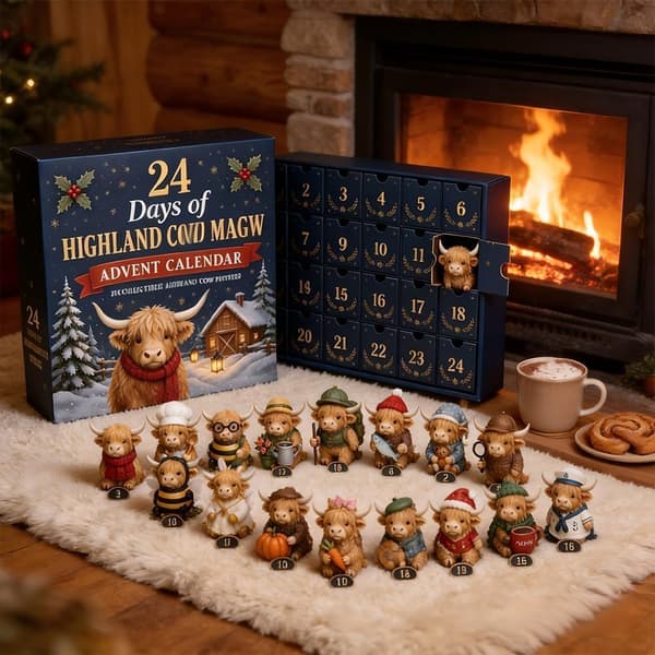 24 dages 3D Highland Cow julekalender 2026