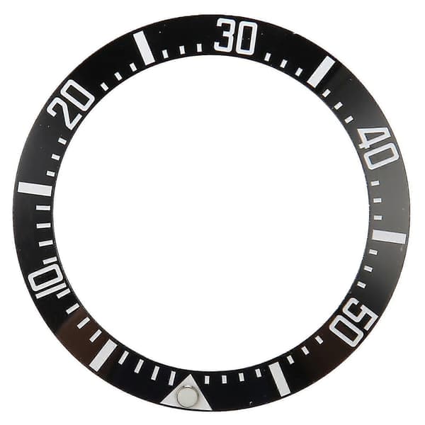 Kellon kehärengas 40mm keraaminen Rolex Deepsea -varaosatarvike Black Base White Digit