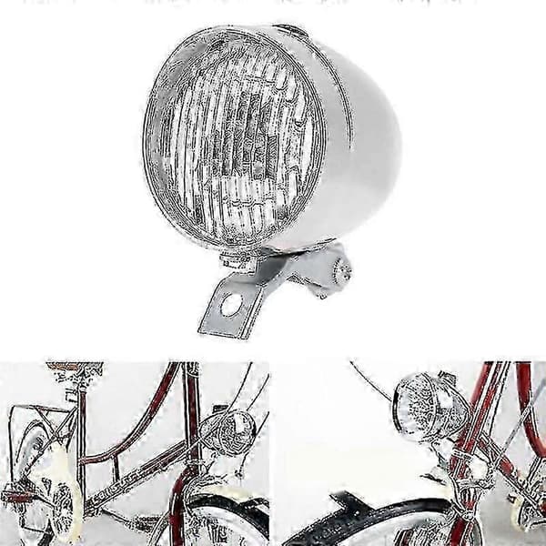 Sykkellys Retro Vintage Sykkel 3 LED Frontlys Black