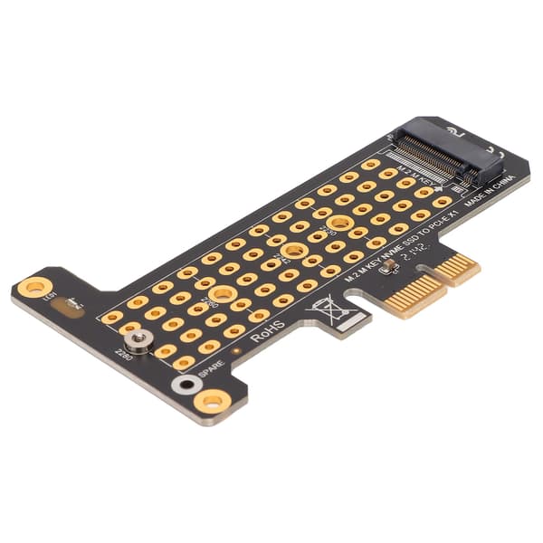 [zd]NVMe M.2 til PCIE X1 Riser-kort Aluminium varmeoverføringsdesign Halvhøyde Baffle NVMe PCIE-adapter for Win til stasjonær PC
