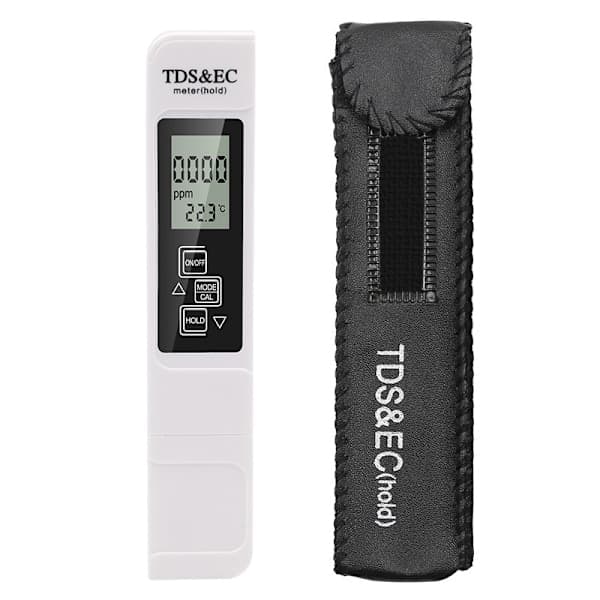 TDS-måler 4 i 1 Bassengtermometer Vanntester Digital PH-måler med Atc-funksjon TDS-verdi T Tempe Hvit