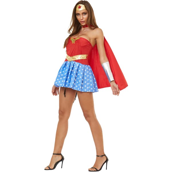 Halloween Sexy Marvel-kostyme Superhelt Cosplay Maskeradefest L