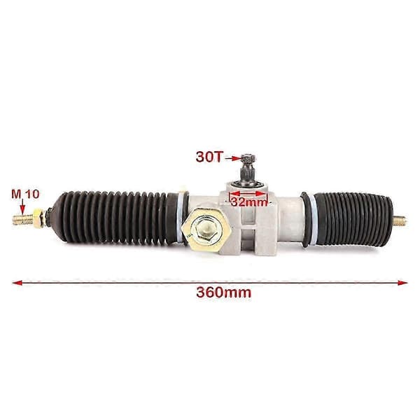 360 mm 30T kuggstångsstyrning BlackSilver