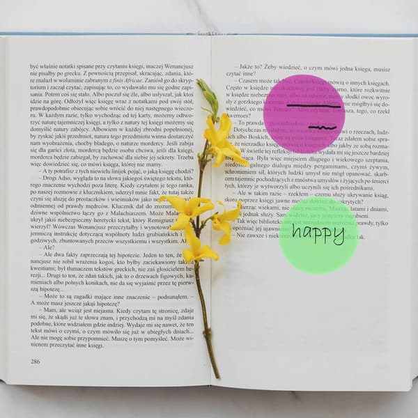 [zd]800 STK Runde Gennemsigtige Sticky Notes 800 STK Gennemsigtige