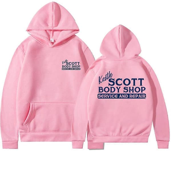 Keith Scott Body Shop Hettegenser One Tree Hill Hettegenser Ravens Basketball Genser 2-sidig Trykk Lucas Nathan Scott Hettegensere grå gray M