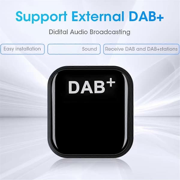 [zd]DAB+ Antenne for Android Bilradio med USB-adapter GPS Stereo DAB-mottaker Spiller for Europa Univer