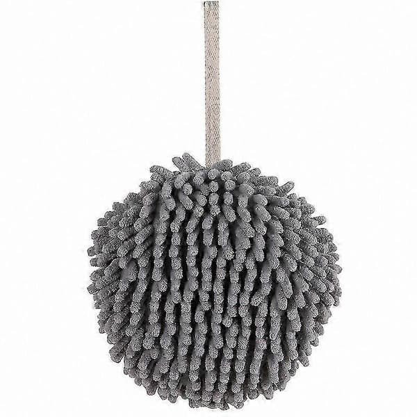 Grå Chenille Mikrofiber Håndklæder, Sæt med 2 Bløde og Absorberende Rengøringsklude til Hjem og Køkkenbrug