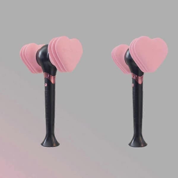[zd]Blackpink Light Stick Hjerte/Hammerformet Kpop Led Lampe Stick Koncertlampe Fluorescerende Stick