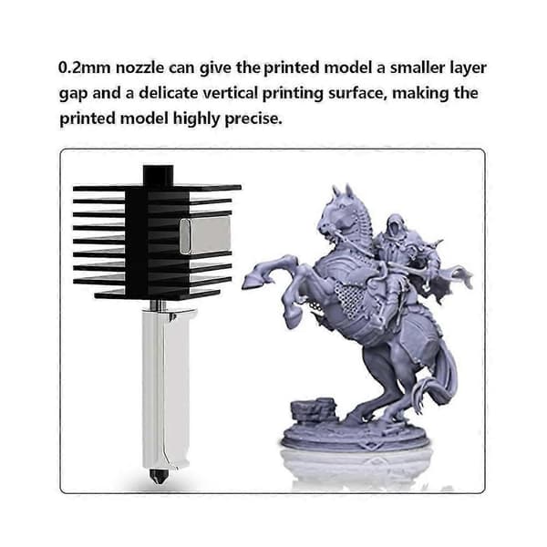 Opgrader Hotend-sæt til Bambu Lab A1/A1 Mini, Hot End-samling 0.2/0.4/0.6mm hærdet ståldyse & [zd]