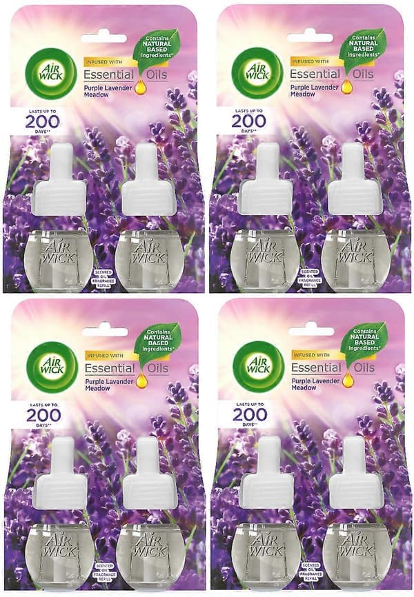 8 X Elektriska Plugin Oljepåfyllningar - Lila Lavendeläng[zd]