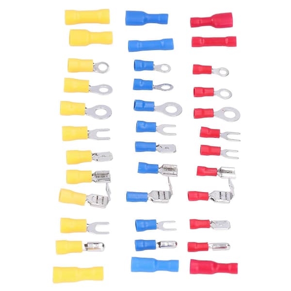 540 st/set blandade crimpterminaler koppar PVC snabbkoppling elektriska ledningskontakter för datorer