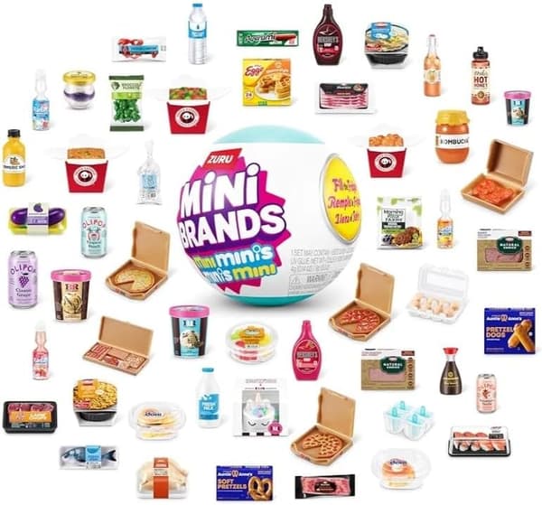 [zd]Minikylskåp + 2 kapslar, Fyll kylskåpet-set, Mini Brands pink