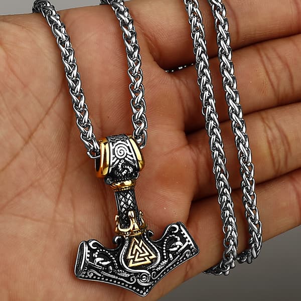 Nordisk Viking Thors Hammer Halskæde Mænd Talisman Smykker