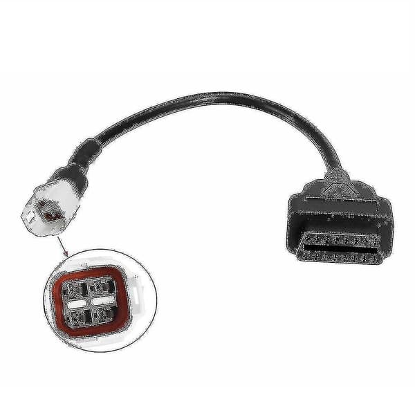 Passer til Yamaha motorcykel 3 og 4-benet OBD2 fejlkode diagnostisk kabeladapterværktøj 4PIN Adapter cable