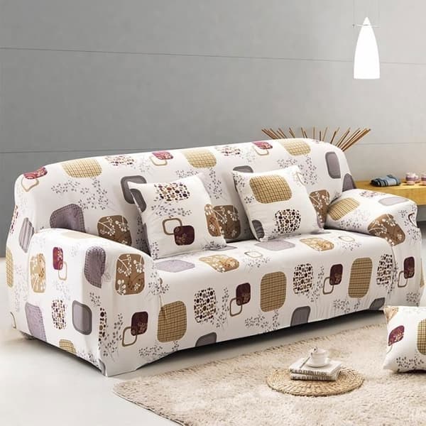 Moderne Stretch Elastisk Stoff Sofatrekk Trekk til 3-seters Sofa Modell 2# 190-230cm