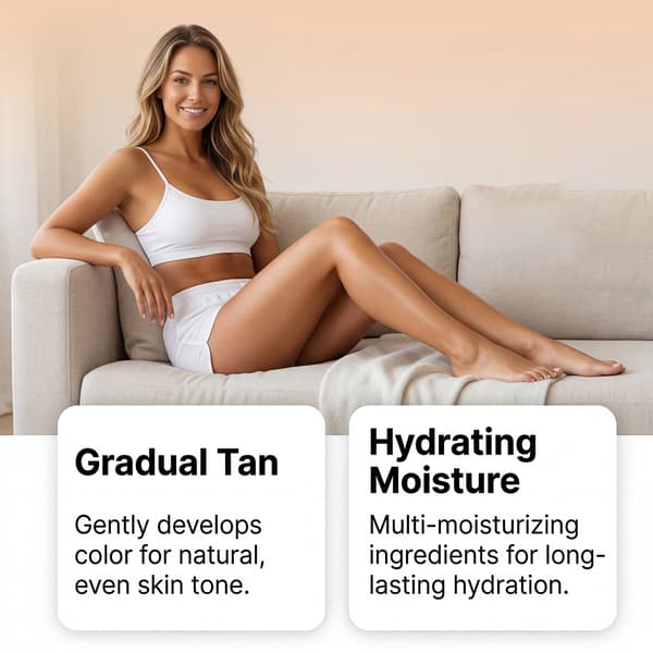 [zd]Refreshing, hydrating self-tanning gel that creates a natural, glowing, sun-kissed complexion. 2PCS