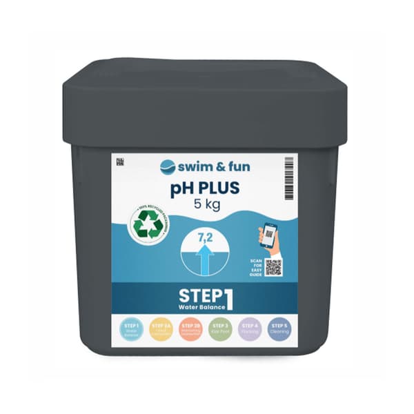 [zd]Swim & Fun pH-Plus 5 kg / pH-höjare för pool / pH-Plus gra