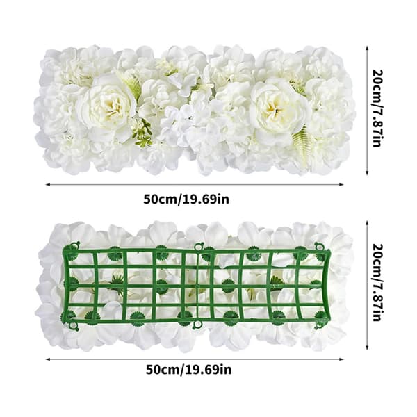 Champagne Kunstig Silke Blomster Baggrund - Bryllupsceremoni Begivenheds Baggrundsdekoration[zd] Champagne