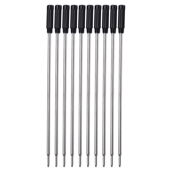 [zd]10 stk. sorte/blå refills 0,5 mm kuglepen, der skriver jævnt
