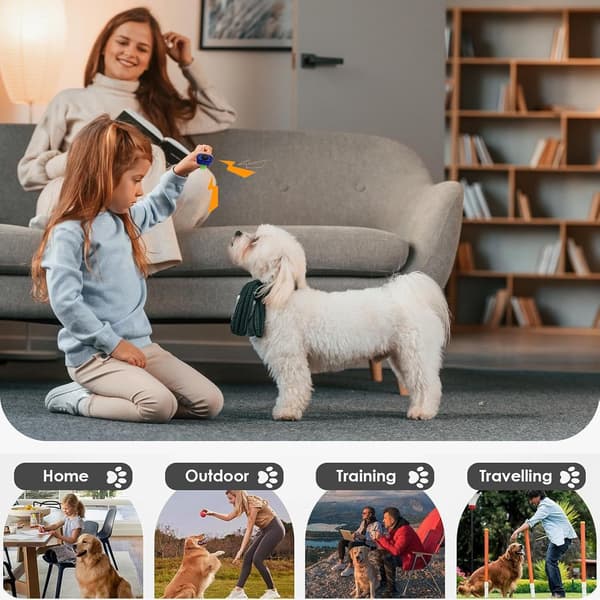 7-pack hundträningsklicker – Klicker för hund och katt, träningshjälpmedel