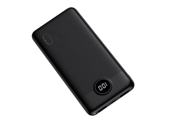 Powerbank – 20W PD hurtiglading, doble USB-utganger (10 000 mAh) Black