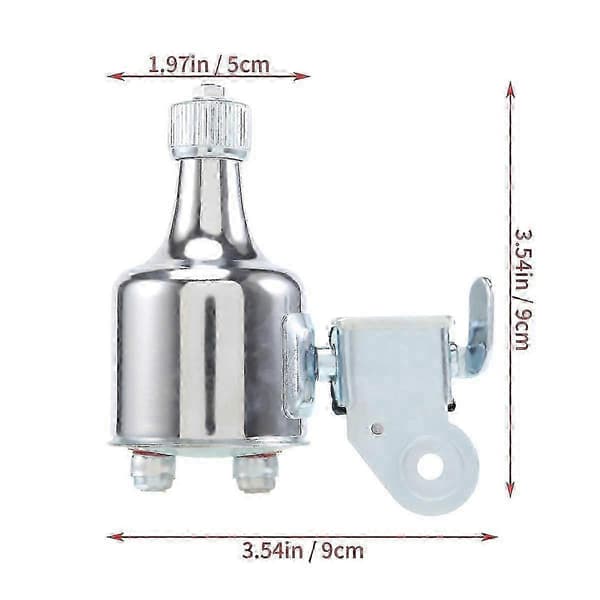 12V 6W Cykel Dynamo Strømgenerator Kit med Friktionsmotor til Bag-/Forlygte Silver