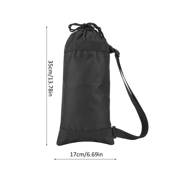 Bærbar sort Oxford kamerastativtaske (35 cm)
