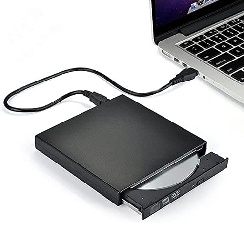[zd]Ekstern CD/DVD-læser og -brænder – Ultratynd USB 3.0-drev til PC/Mac – Understøtter Windows 11/10/8/7 og macOS