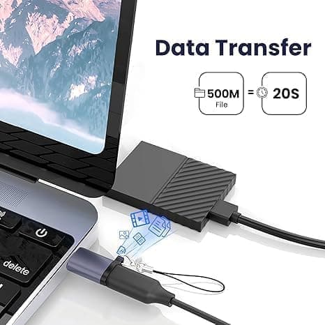 [zd]5-pakkaus USB-adapterisarja – Type-C & Micro Lightningiin, Miniin & Type-C:hen – Yhteensopiva Android-/iOS-laitteiden kanssa