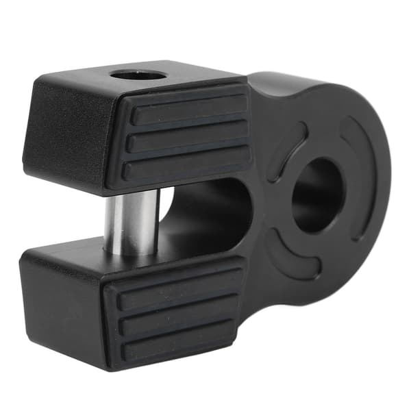 Winch Shacklefæste 30000Lbs Lastejernstift Gummibeskyttelse Universal til ATV Pickup Soft Shackel D Ring Sort