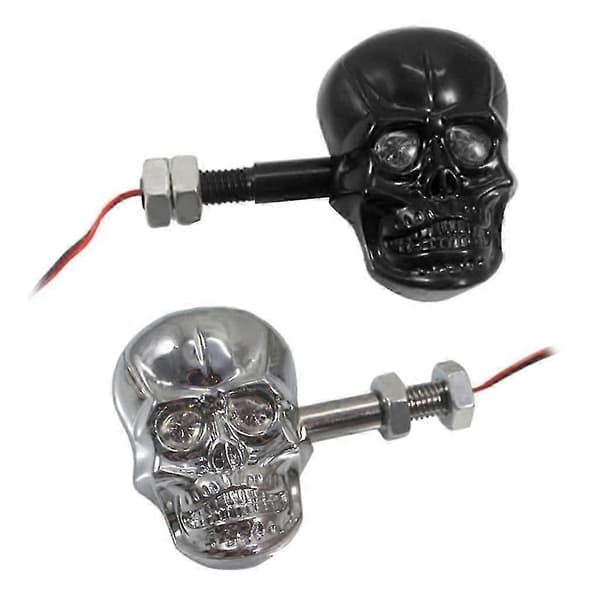 Universelle LED Motorsykkel Blinklys - ECE-sertifisert, Vanntett, Plug & Play Blinklys Silver