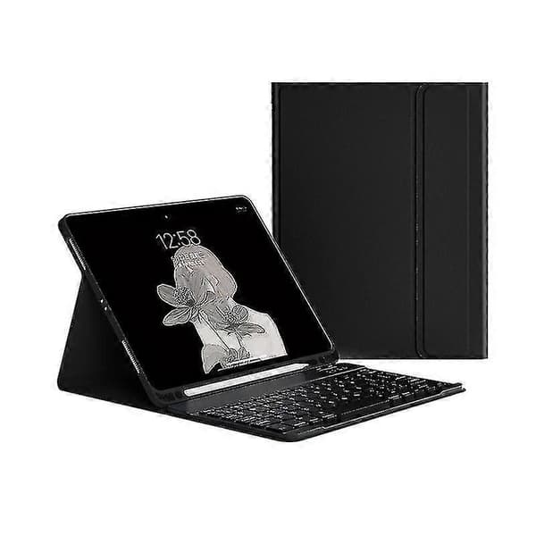 [zd]Tastaturdeksel til iPad 9,7 tommer 2017 2018 5. 6. generasjon G Black