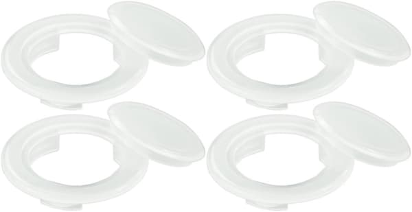 [zd]4 stk. - hulring og hættesæt til havebordsparasol - plastikprop til parasolhul