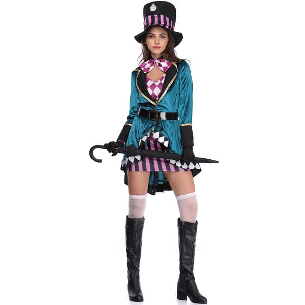 Halloween Cirkus-tryllekunstnerkostume til kvinder L