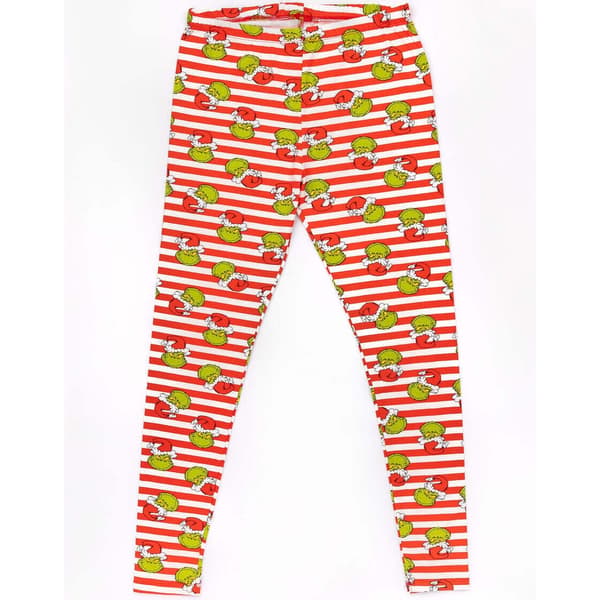 Grinchen Dame Julepyjamas Sæt L Rød/Grøn/Hvid Red/Green/White L