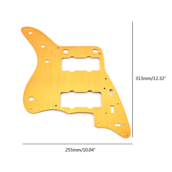 Vintage Jazzmaster Style Guitar Pickguard Scratch Plate Elektriske guitar-dele 0.11 Gold