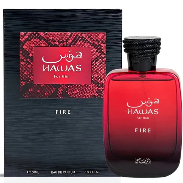 Rasasi Hawas Ice för män Eau de Parfum Spray 100 ml Hot J3 red